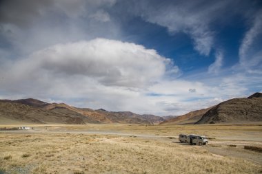 Landscape of Western Mongolia clipart