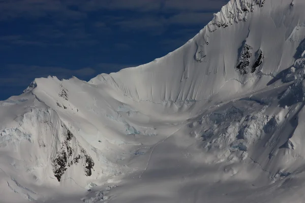 Montañas cubiertas de nieve de la Antártida —  Fotos de Stock