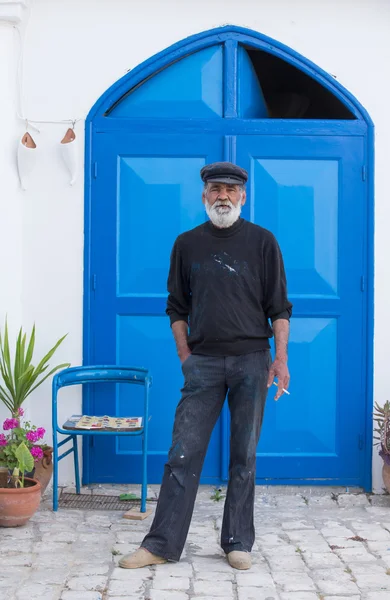 Tunisian man of Sidi Bous Said — Stock Photo, Image