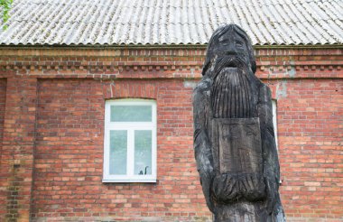 Old religion  statue in Eastern Estonia, clipart