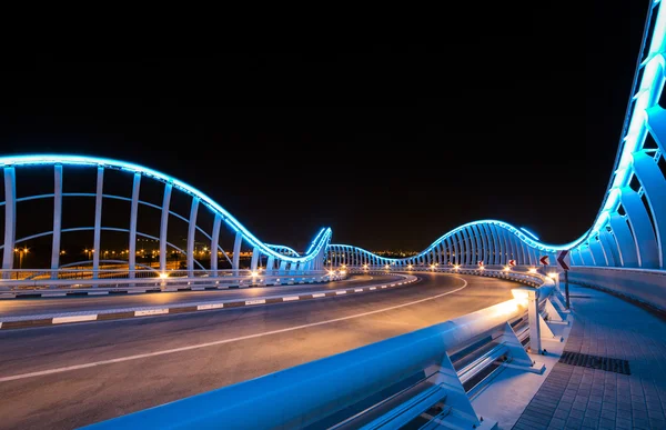 Meydan bridge nocą — Zdjęcie stockowe