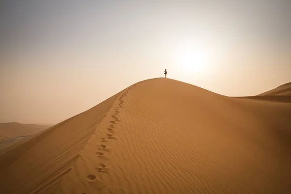 Esfregue Deserto Khali Bairro Vazio Abu Dhabi Emirados Árabes Unidos — Fotografia de Stock