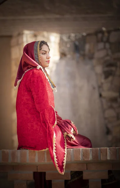 young beautiful Iranian lady in traditional clothing