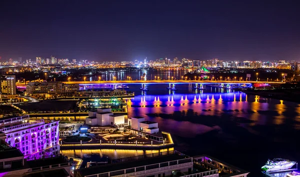 Dubai United Arab Emirates Грудня 2020 Вид Через Дубай Крік — стокове фото