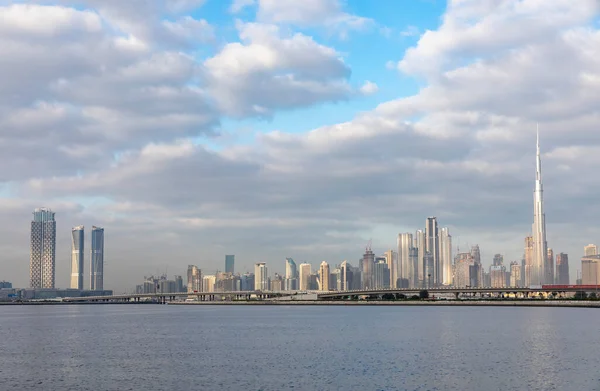 Dubai Emiratos Árabes Unidos Febrero 2021 Dubai Skyline Jadaf Waterfront — Foto de Stock