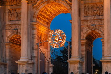 Olimpiyat Brezilyalı sporcu, Milano-Cortina 2026 Kış Olimpiyatları vesilesiyle aydınlandı. Brezilya, Sempione Park 'taki Arco della Pace' de yer almaktadır..