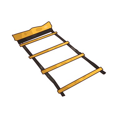 Agility Ladder, hız, koordinasyon ve ayak hakimiyetini geliştirmek için kullanılan düz eğitim aracıdır..