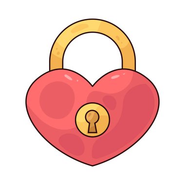  Kalp Kilidi, aşkı ve bağlılığı simgeleyen dekoratif bir kilit..