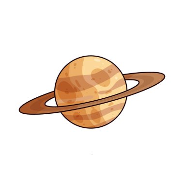 Satürn, buz ve kaya parçacıklarından oluşan çarpıcı halka sistemiyle bilinen bir gaz devi. Güneş 'ten altıncı ve Güneş Sistemi' nin ikinci en büyük gezegenidir..