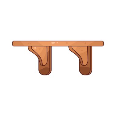 Parantezli bir Duvar rafı, parantezler tarafından desteklenen, depolama veya görüntüleme için ideal bir raftır.