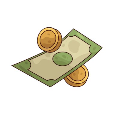 Para, günlük işlemler için kullanılan maddi para ve banknotları temsil eder..