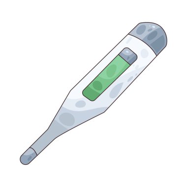 Dijital termometre, elektronik sensör kullanarak vücut ısısını doğru bir şekilde ölçer..