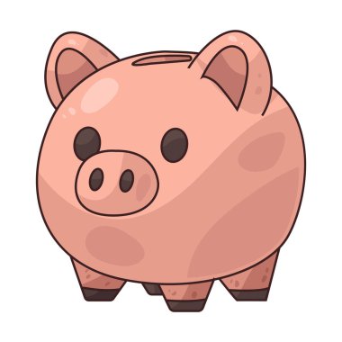  Piggy Bank, domuz şeklinde küçük bir konteynırdır. Bozuk para toplamak ve biriktirmek için kullanılır..