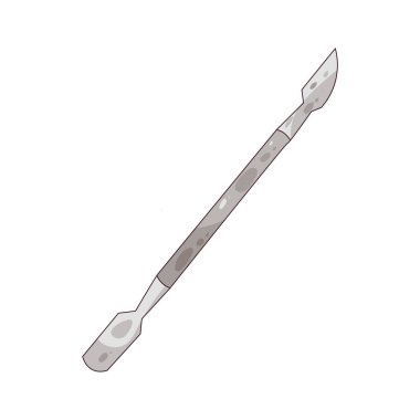  Custicle Pusher, tırnak etlerini itmek ve düzenlemek için kullanılan bir araçtır..