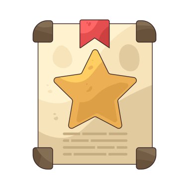 Sertifika Yıldızı, mükemmelliği ve başarıyı vurgulamak için bir yıldız tasarımı içeren bir belgedir..