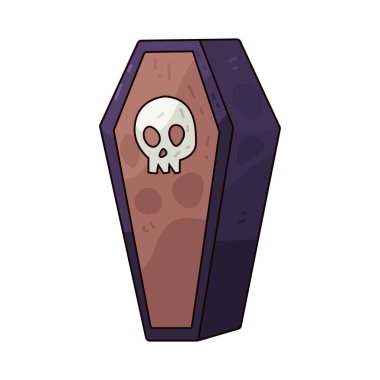 Tabut, ölümü simgeleyen bir mezar kutusudur ve yaygın bir Cadılar Bayramı süsüsüdür..