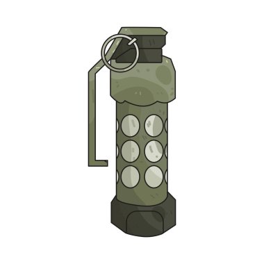 Bir duman bombası, düşman görüşünü gizlemek için yoğun duman yayar..