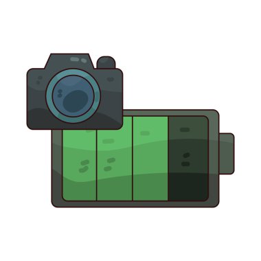 Kamera Tam Batarya aygıtın tamamen şarj olduğunu ve uzun kullanımlar için hazır olduğunu gösterir.