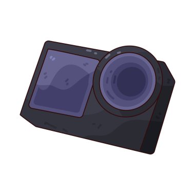 Action Camera, hızlı veya açık hava aktivitelerini kaydetmek için tasarlanmış kompakt ve dayanıklı bir kameradır..