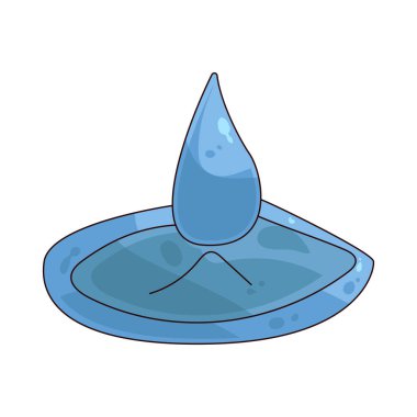 Su damlası akışı, yenilenmeyi ve yoga pratiğinde bulunabilirliği temsil eder..