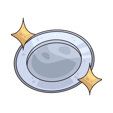  Temiz bir tabak, yeni yıkanmış ve kullanıma hazır bir tabağı simgeler..