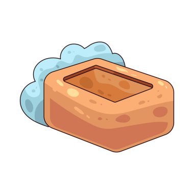  Sabun çubuğu, ciltteki kir ve bakterileri temizlemek için suyla kullanılan katı bir temizleyicidir..