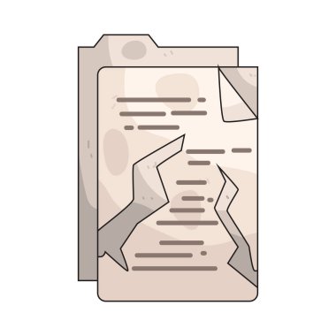 Yırtık kağıt, anlaşmaların bozulmasını, iletişimin bozulmasını veya önemli bilgilerin yok edilmesini sembolize eder..