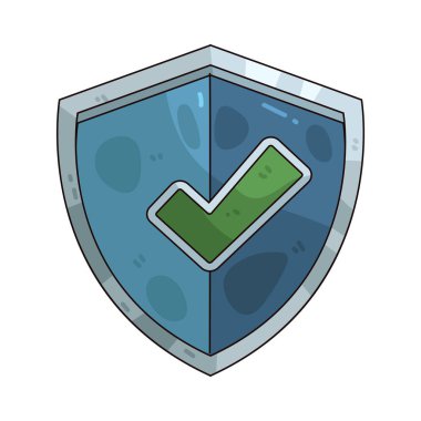  Kalkan kontrolü, doğrulanmış koruma ve güvenilir güvenlik önlemlerini gösteren bir güvenlik sembolüdür..