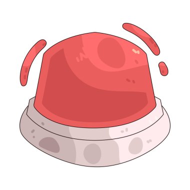 Siren, acil alarm veya güvenlik tehditlerini gösteren bir uyarı simgesidir..