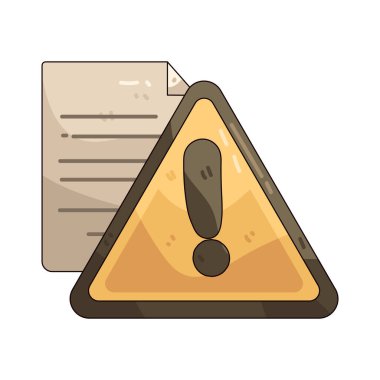 Bir dosya uyarısı, potansiyel risk ve hatalardan dolayı bir belgenin sorun içerdiğini veya dikkat gerektirdiğini belirtir.