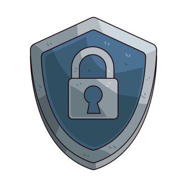  Kilitli bir kalkan, verilerin, politikaların veya gizli bilgilerin korunmasını sembolize eder.