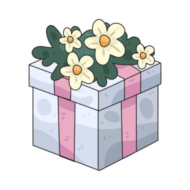 Çiçekli bir hediye kutusu çiçek aksanlı bir kutudur. Şimdiki zamana zarafet ve cazibe katar..