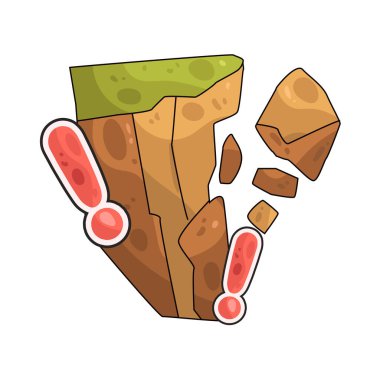 Düşen nesneler yukarıdan düşme riskini gösteren bir uyarı işaretidir..