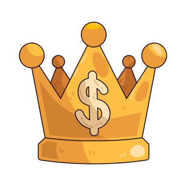 Bir Dolar Tacı yüksek finansal statü, zenginlik veya en üst düzey para değerini temsil eder..