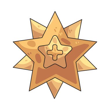 Artı işareti olan bir yıldız, yükseltilmiş başarıyı, geliştirilmiş mükemmelliği ya da yükseltilmiş başarıyı temsil eder..