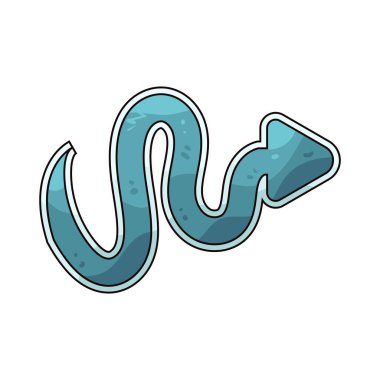 Ok kıvrımlı, yumuşak yönlü bir değişimi gösteren pürüzsüz eğimli bir oktur..