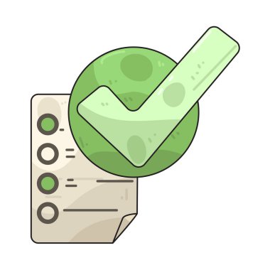  Anket kontrol işareti, bir ankette seçili bir seçeneği göstermek için kullanılan bir semboldür..