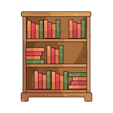  Kitaplık, düzenlenmiş kitaplarla dolu bir depolama parçasıdır..