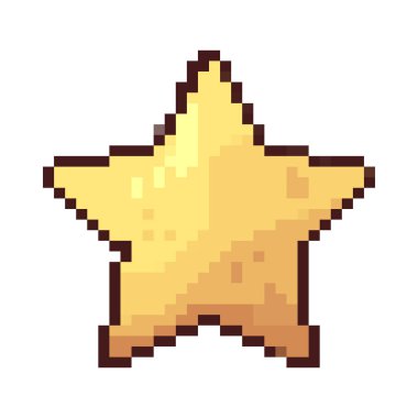 Bir piksel yıldızı, retro video oyunları gibi blokçu dijital tarzda yaratılan bir yıldızdır..