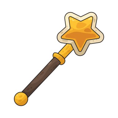 Yıldız değneği, büyüyü ve merakı sembolize etmek için yıldız uçlu sihirli bir değnektir..