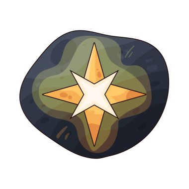 Parlak bir yıldız, yoğun bir şekilde parlayan parlak ve parlak bir semboldür..