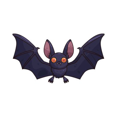 A bat is a nocturnal flying creature often associated with darkness and Halloween legends.