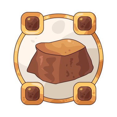 Bir toprak elementi dengeyi, besinleri ve sabit dengeyi temsil eder..