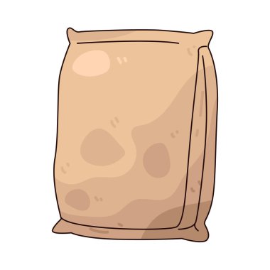 Çimento torbası, tuğla ve beton işlerinde kullanılan toz dolu bir malzemedir..