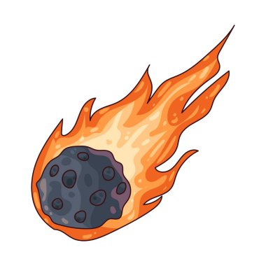 Meteor, atmosfere girerken gökyüzünde hızla ilerleyen yanan bir kayadır..