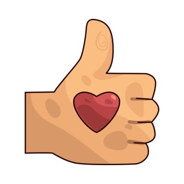 Favori, tercih edilen seçim veya üst seçilimi gösteren bir başparmak işareti ile sembolize edilir.