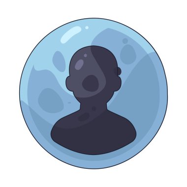 Kabarcık kullanıcısı bir kişinin ya da profilinin baloncuğun içinde olduğunu gösterir.