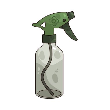 Bir sprey şişesi tazeliği korumak için çiçekleri nazikçe sisler..