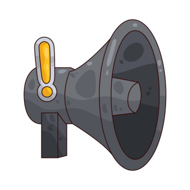 Bir hoparlör büyük gruplara tahliye talimatları yayınlar..