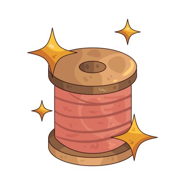 İplik makarası bağlantıyı ve yaratıcı sürekliliği sembolize eder.